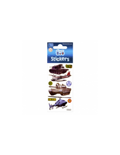 Abtibilduri - vehicule militare, set 9-10 buc, Sticker Boo, 225022 2