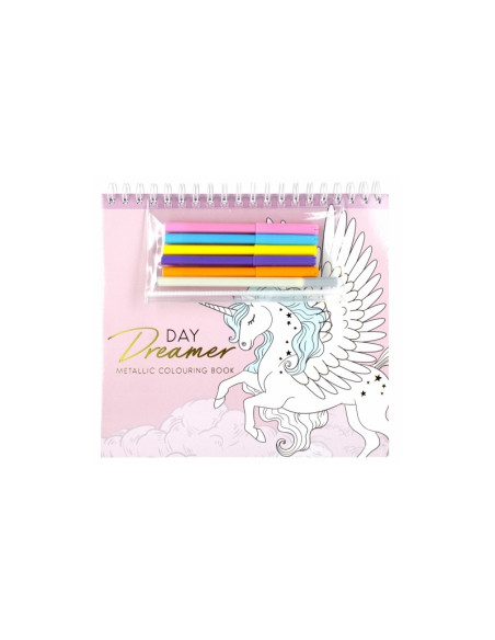 Set creativ - Carte cu activitati, Day Dreamer, cu 5 carioci, 1 liner, Starpak, 497701