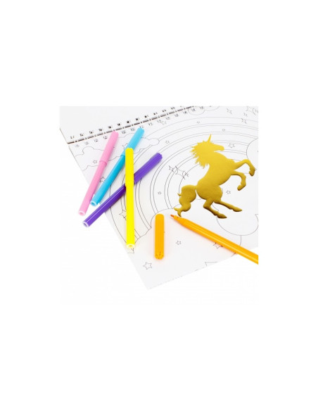Set creativ - Carte cu activitati, Day Dreamer, cu 5 carioci, 1 liner, Starpak, 497701