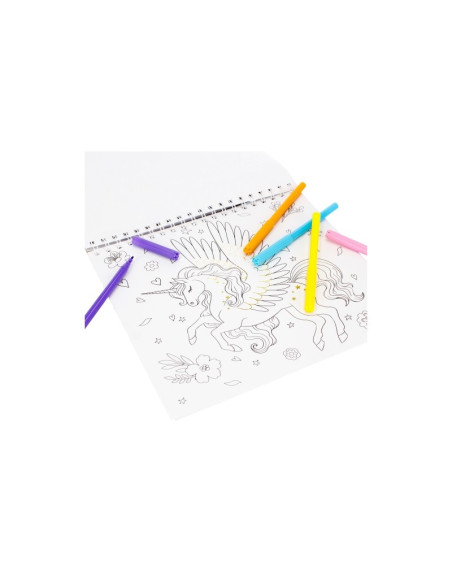 Set creativ - Carte cu activitati, Day Dreamer, cu 5 carioci, 1 liner, Starpak, 497701
