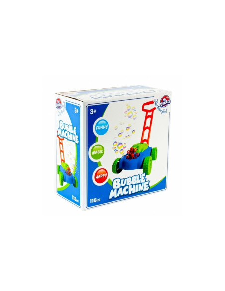 Jucarie masina tuns iarba cu baloane din sapun + solutie, My Bubble, plastic, 468959, 118ml