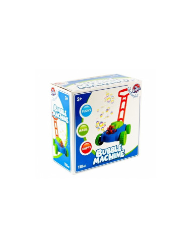 Jucarie masina tuns iarba cu baloane din sapun + solutie, My Bubble, plastic, 468959, 118ml