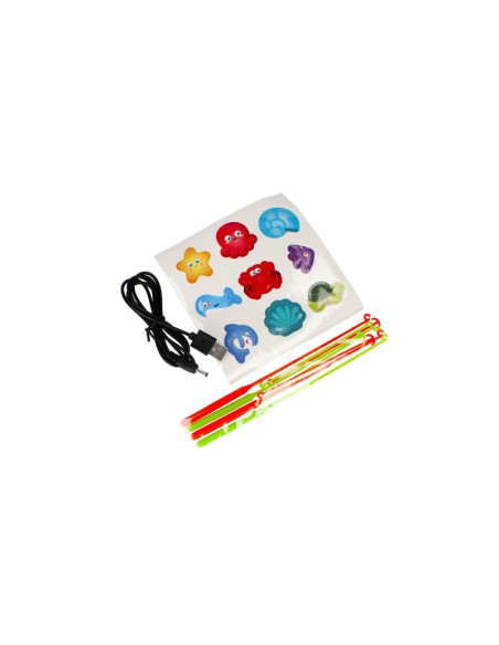 Set de pescuit - joc electronic - cu sunete, alimentare USB, accesorii incluse, MegaCreative 502403, 3+ ani