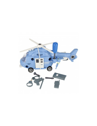 Elicopter cu accesorii MegaCreative 499168, 35cm, cu sunete si lumini, plastic, multicolor, 3+ ani