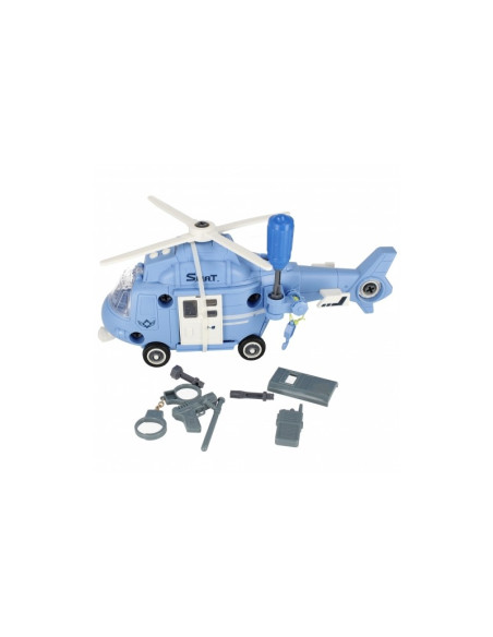Elicopter cu accesorii MegaCreative 499168, 35cm, cu sunete si lumini, plastic, multicolor, 3+ ani