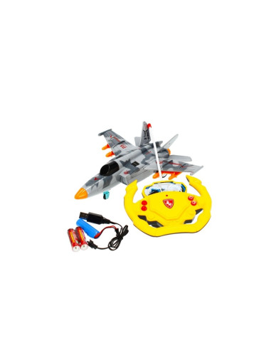 Avion cu telecomanda MegaCreative 482739, MIG-25, 25cm, plastic, multicolor, 6+ ani