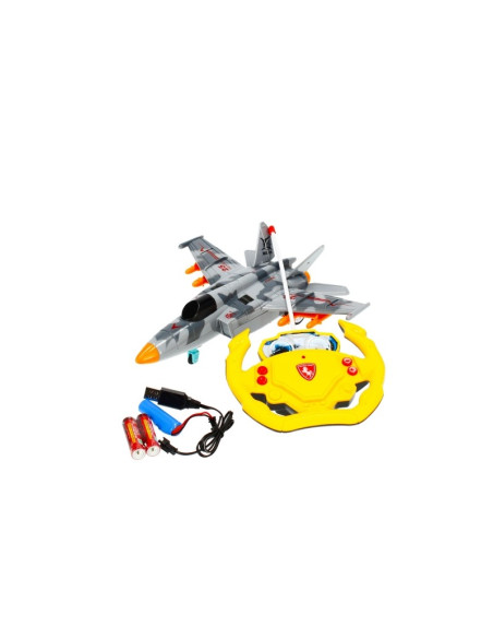 Avion cu telecomanda MegaCreative 482739, MIG-25, 25cm, plastic, multicolor, 6+ ani