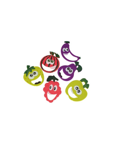 Set de pescuit - undita si fructe - 7 piese, MegaCreative 511324, 3+ ani
