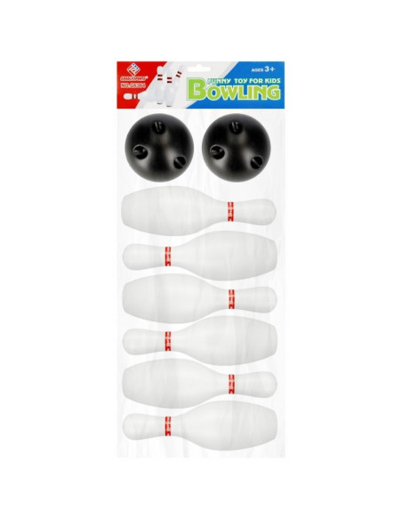 Set Bowling, include 6 popice, 2 bile, alb, 3+ ani, MegaCreative, 511319