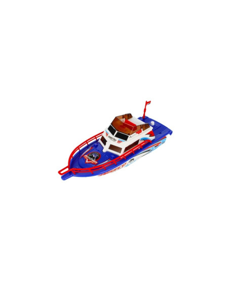 Barca de viteza MegaCreative 443498, 23cm, cu sunete si lumini, necesita baterii 3xAA, plastic, diverse culori, 3+ ani