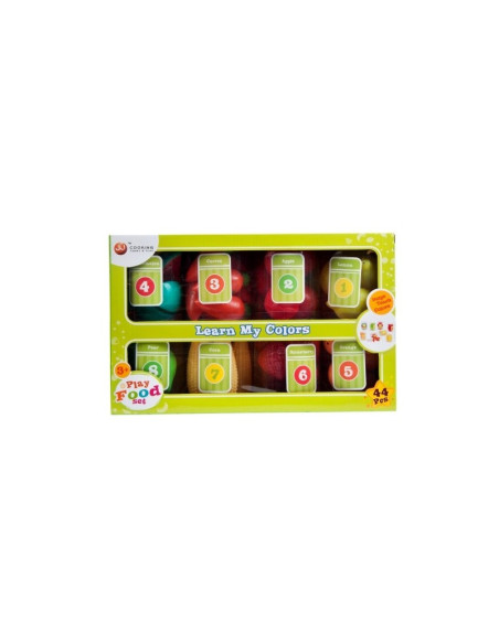 Set de bucatarie - legume si fructe educative - 44 de piese, MegaCreative 419425, 3+ ani