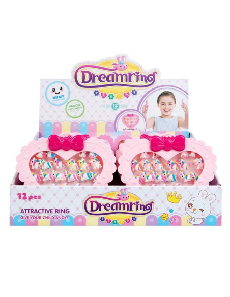 Set fashion - cutie de bijuterii cu inele - 20buc / set, MegaCreative 454576, 3+ ani