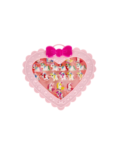 Set fashion - cutie de bijuterii cu inele - 20buc / set, MegaCreative 454576, 3+ ani