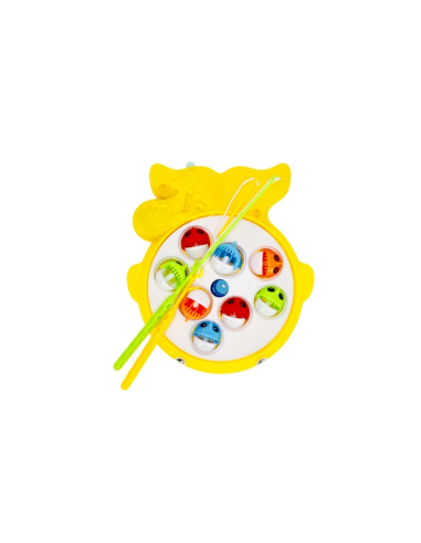 Set de pescuit - joc magnetic - contine 2 undite si 8 pesti, MegaCreative 474349, 3+ ani