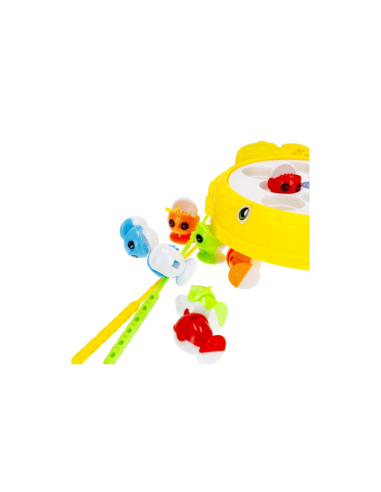 Set de pescuit - joc magnetic - contine 2 undite si 8 pesti, MegaCreative 474349, 3+ ani