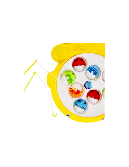 Set de pescuit - joc magnetic - contine 2 undite si 8 pesti, MegaCreative 474349, 3+ ani
