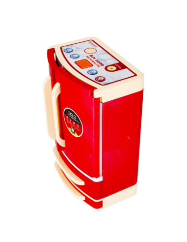Electrocasnice de jucarie - frigider cu 2 usi - cu sunete si lumini, rosu-alb, MegaCreative 479899, 3+ ani