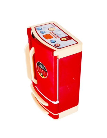 Electrocasnice de jucarie - frigider cu 2 usi - cu sunete si lumini, rosu-alb, MegaCreative 479899, 3+ ani