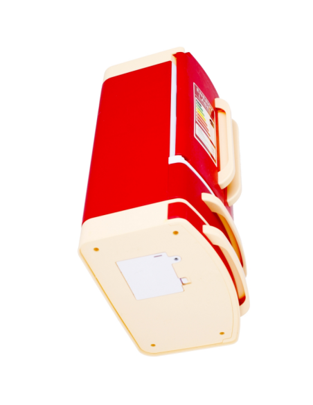 Electrocasnice de jucarie - frigider cu 2 usi - cu sunete si lumini, rosu-alb, MegaCreative 479899, 3+ ani