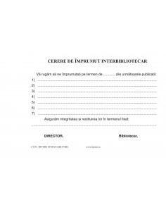 C130 Cerere de împrumut înterbibliotecar 