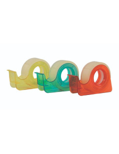 Dispenser birou Ark 1649, pentru banda adeziva, 10mm, diverse culori, plastic