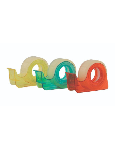 Dispenser birou Ark 1649, pentru banda adeziva, 10mm, diverse culori, plastic