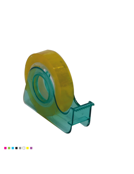 Dispenser birou Ark 1649, pentru banda adeziva, 10mm, diverse culori, plastic