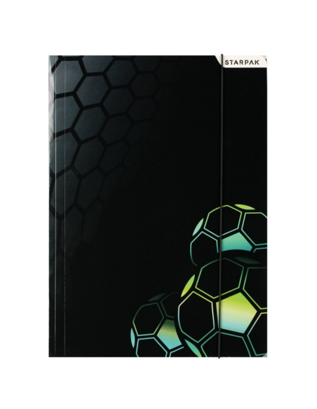 Mapa carton Starpak Fotbal 447887, cu elastic, A4, carton