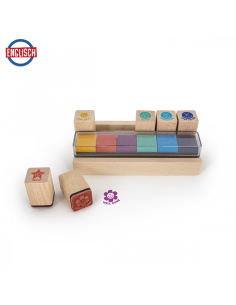 Stampile din lemn cu cerneala pt.profesori, mesaje de recompensa, Trendhaus CH28426 set 6 bucati