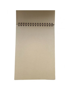 Blocnotes A4 CNX SGB-1027, 46 file, hartie kraft, velin, coperta cartonata, cu spira