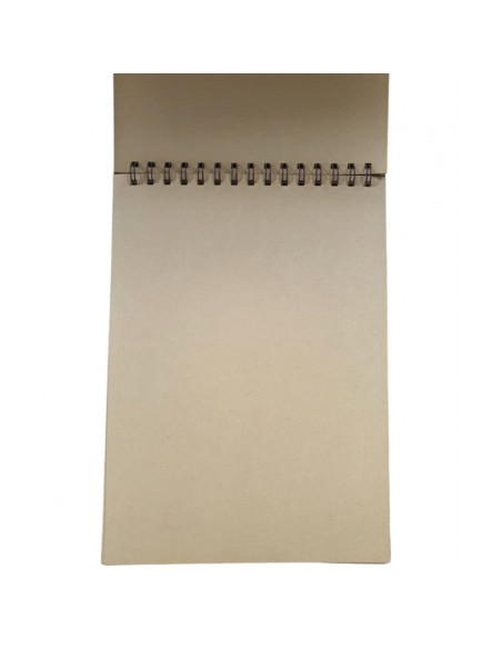 Blocnotes A4 CNX SGB-1027, 46 file, hartie kraft, velin, coperta cartonata, cu spira