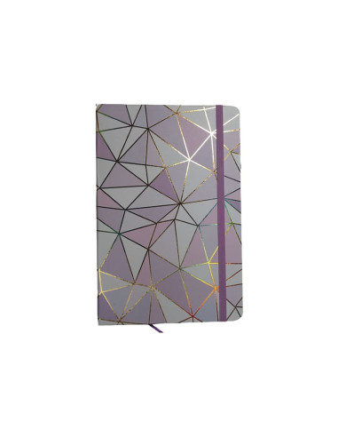 Jurnal A7 CNX Dungi si Forme 3781-1L, 160 pagini, coperta carton diverse culori, cu elastic