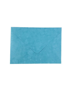 Plic color CNX, bleu metalizat, 120g/mp, 130x180mm, cu model, set 10 buc