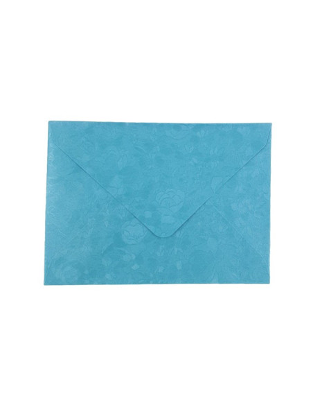 Plic color CNX, bleu metalizat, 120g/mp, 130x180mm, cu model, set 10 buc
