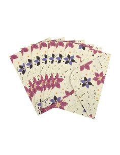 Plic color CNX, 120g/mp, 130x180mm, model cu floare, set 10 buc