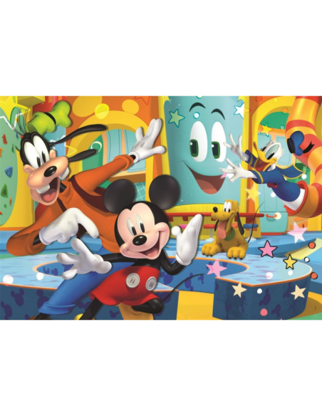 Puzzle carton 60 piese Clementoni Supercolor Maxi - Mickey Mouse, 26473, 4+ ani
