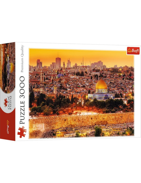 Puzzle carton 3000 piese Trefl Ierusalim, 33032, 16+ ani