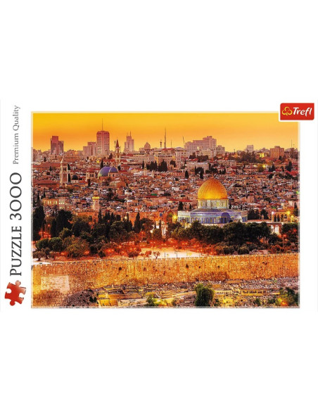 Puzzle carton 3000 piese Trefl Ierusalim, 33032, 16+ ani