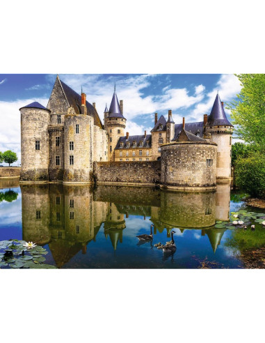 Puzzle carton 3000 piese Trefl Castelul din Sully-sur-Loire, Franta, 33075, 16+ ani