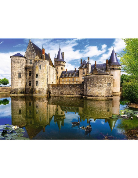 Puzzle carton 3000 piese Trefl Castelul din Sully-sur-Loire, Franta, 33075, 16+ ani