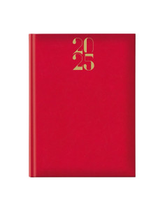 Agenda A4 datata 2026 Artilux EJ-1101, 128 pagini ivory, coperta buretata rosie