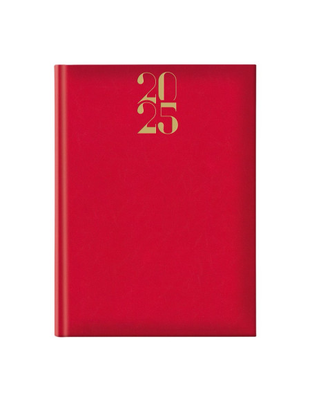 Agenda A4 datata 2026 Artilux EJ-1101, 128 pagini ivory, coperta buretata rosie