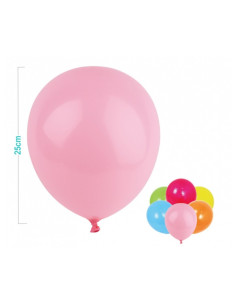 Baloane aniversare PartyGo, 25cm, diverse culori, FA0852, set 20 buc