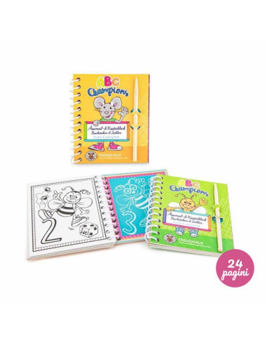 Set creatie notes razuibil+creion 24 pagini, Scratchbook Trendhaus, 8,5x10.5 cm, CH28645