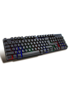 Tastatura Platinet Varr Pro-Gaming VRGBK7023B, USB, 104 taste iluminate RGB, cablu 1.4m, negru 2