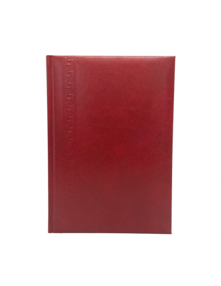 Agenda A5 nedatata Herlitz 9479820, 224 pagini, coperta buretata rosie