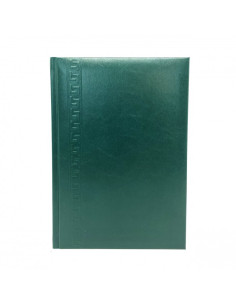 Agenda A5 nedatata Herlitz 9479790, 224 pagini, coperta buretata verde