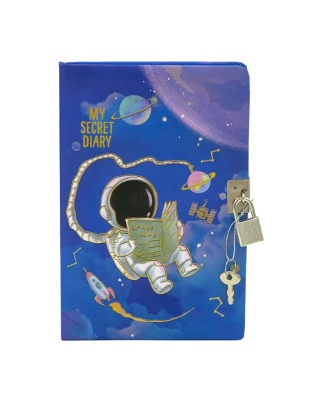 Jurnal B6 CNX Astronaut 1903-8, 160 pagini, coperta carton, cu lacatel