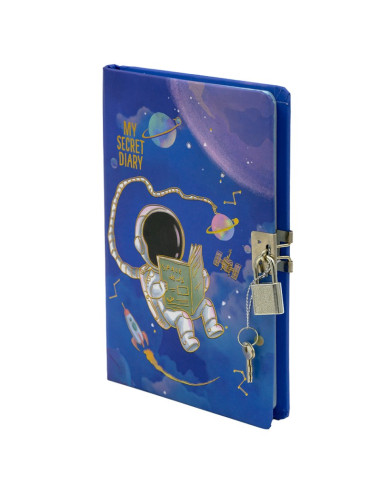 Jurnal B6 CNX Astronaut 1903-8, 160 pagini, coperta carton, cu lacatel