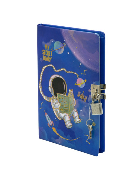 Jurnal B6 CNX Astronaut 1903-8, 160 pagini, coperta carton, cu lacatel